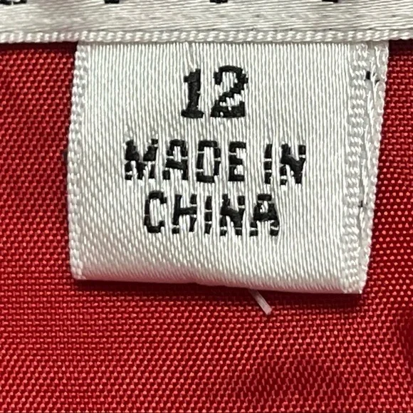 Talbots Red Textured Party Event Midi Dress - Picture 8 of 11